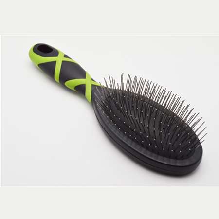 HelloPet USA - Large Pin Brush - Patented Pin Pad - 9GreenBox