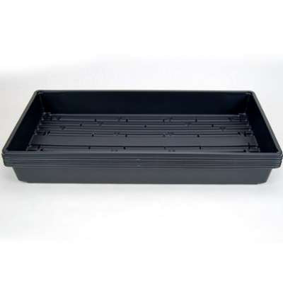5 Plant Growing Trays (WITH Drain Holes) - 20&amp;quot; x 10&amp;quot; - Perfect Garden Seed Starter Grow Trays: For Seedlings, Indoor Gardening, Growing Microgreens, Wheatgrass &amp; More - Soil or Hydroponic - 9GreenBox