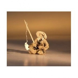Ceramic Figurine - Mudman Fisherman 1 25x1 25x1 75 - 9GreenBox