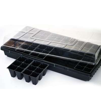 Seed Starter Germination Station Complete Kit w/ Dome,  72 Cell Tray and Growing Tray - 9GreenBox