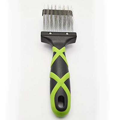 HelloPet USA - Small 2 Sided Flexible Slicker Brush - 9GreenBox