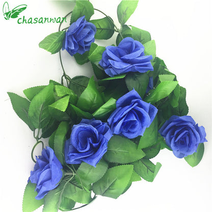 2.5m Artificial Roses Silk Flowers Garland - 9GreenBox