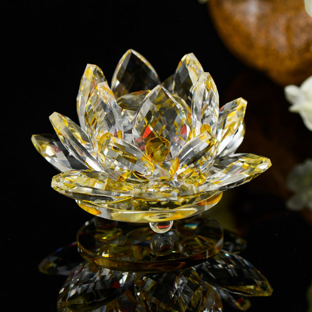 85mm Crystal Lotus Crafts Glass - 9GreenBox