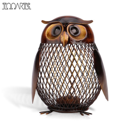 Tooarts Piggy Bank Owl Shaped Figurine - 9GreenBox