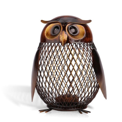 Tooarts Piggy Bank Owl Shaped Figurine - 9GreenBox