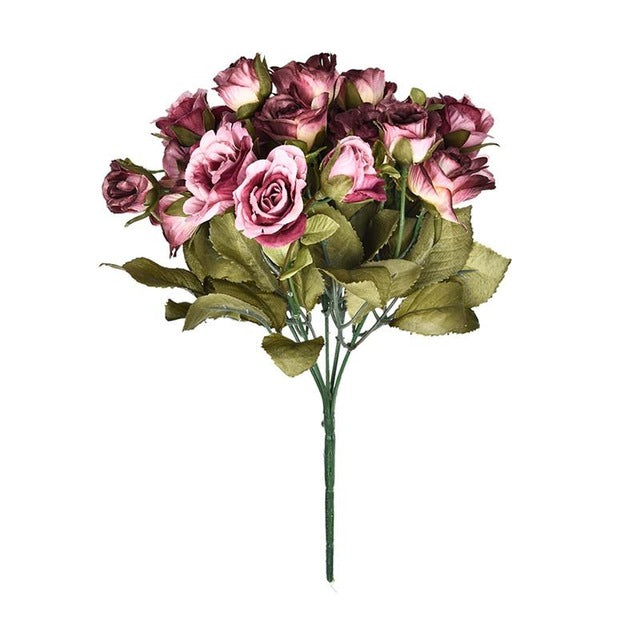 21 Head Silk Simulation Artificial Rose Bouquet - 9GreenBox