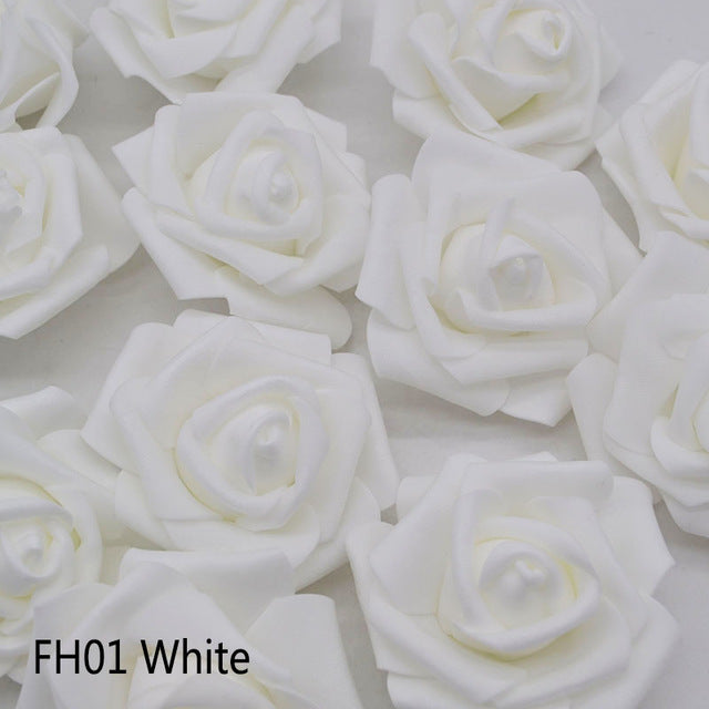 20Pcs/lot Artificial Blue Foam Rose Flower Wreath - 9GreenBox
