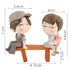1 set Sweety Lovers Couple Chair Figurine - 9GreenBox