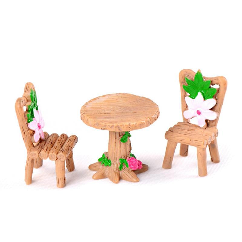 3pcs/Set Table Chair Resin Craft - 9GreenBox
