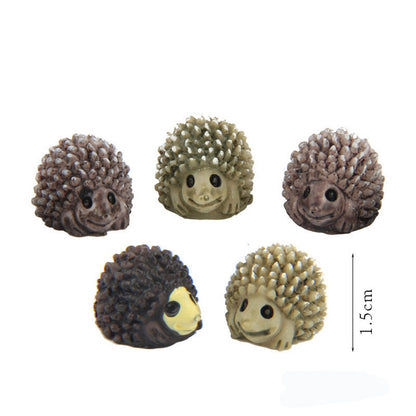5pcs Hedgehog Fairy Garden Miniatures - 9GreenBox